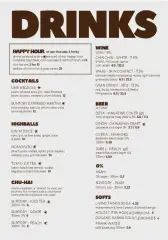 Drinks Menu &lpar;SAMPLE&rpar;
