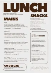 Lunch Menu &lpar;SAMPLE&rpar;