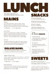 Lunch Menu &lpar;SAMPLE&rpar;